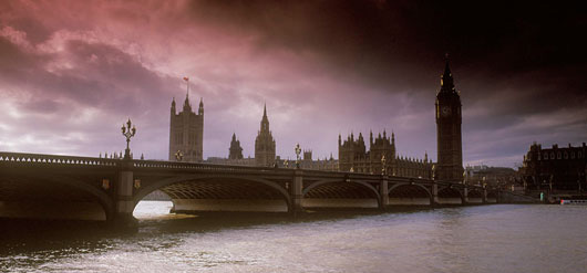 Photograph of London's Houses of Parliament by Sean Aidan